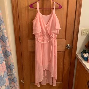Pink Wrap top dress